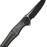 WE Knife 702XI M390 | Black Titanium | Aluminum Foiled CF