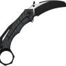 Taschenmesser WE Knife Tayra M390 | Tiger Stripe Titanium Black Stonewashed