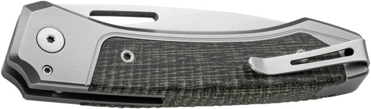Складной нож LionSteel Twain | Titanium Micarta Green | MagnaCut
