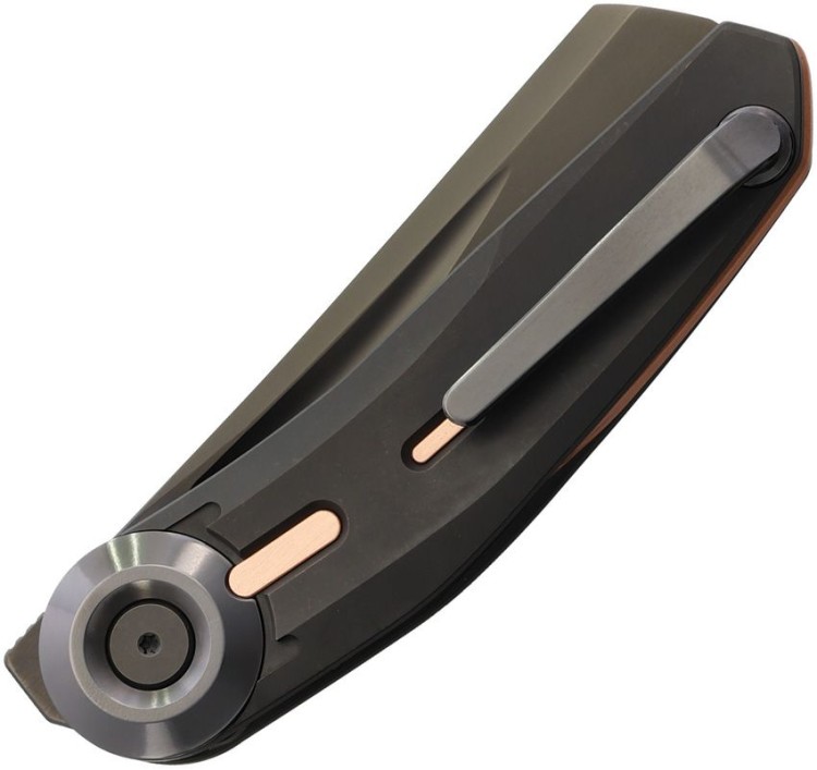 Cuchillo Cuchillo plegable | Navajas Reate Knives VK-CLU | Titanium stonewash | Elmax