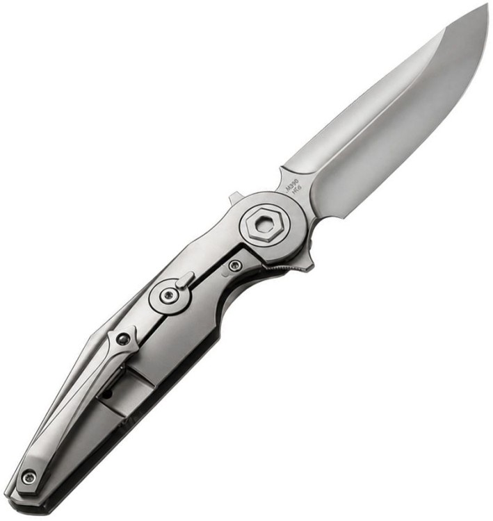 Taschenmesser Rike Knife Viper 3 V2 | Orange CF | M398 | Titanium