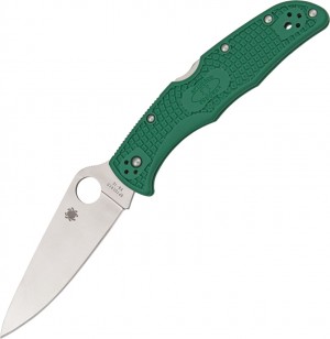 Cuchillo plegable Spyderco Endura 4 folding knife FRN Flat Ground green C10FPGR