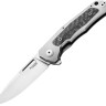 Складной нож LionSteel Q4ttro | Titanium Grey CF | MagnaCut
