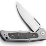 Складной нож LionSteel Q4ttro | Titanium Grey CF | MagnaCut