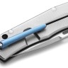 Складной нож LionSteel Q4ttro | Titanium Grey CF | MagnaCut