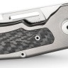 Складной нож LionSteel Q4ttro | Titanium Grey CF | MagnaCut