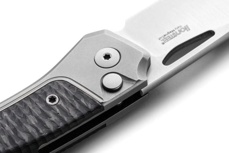 Cuchillo Cuchillo plegable | Navajas LionSteel Twain Titanium Grey CF | MagnaCut