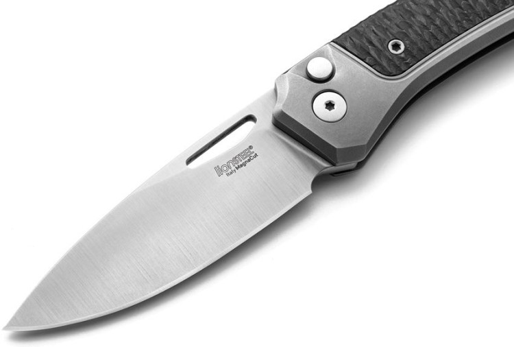 Cuchillo Cuchillo plegable | Navajas LionSteel Twain Titanium Grey CF | MagnaCut