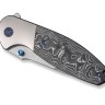 WE Knife Nitro OG Titanium, Grey Aluminum Foil CF