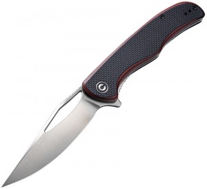 CIVIVI Shredder folding knife red/black coarse texture C912B