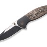 Cuchillo Cuchillo plegable WE Knife Nitro OG Titanium, Black Copper Foil CF