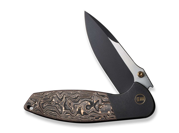 Cuchillo Cuchillo plegable WE Knife Nitro OG Titanium, Black Copper Foil CF