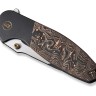 Cuchillo Cuchillo plegable WE Knife Nitro OG Titanium, Black Copper Foil CF