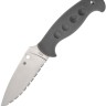Cuchillo Cuchillo Spyderco Temperance Fixed Blade Gray