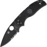 Cuchillo Cuchillo plegable | Navajas Spyderco Native 5 | Lockback Black Serrated