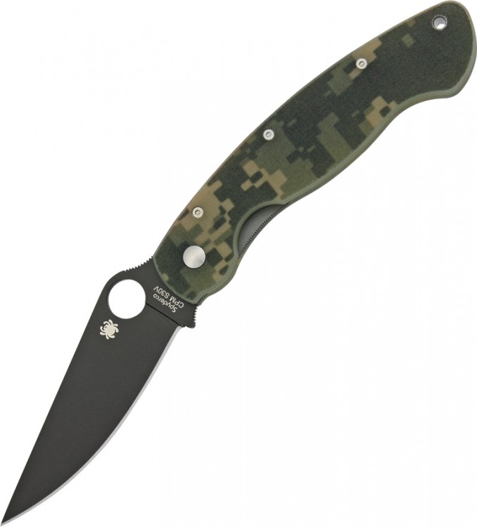Складной нож Spyderco Military Digital Camo black C36GPCMOBK