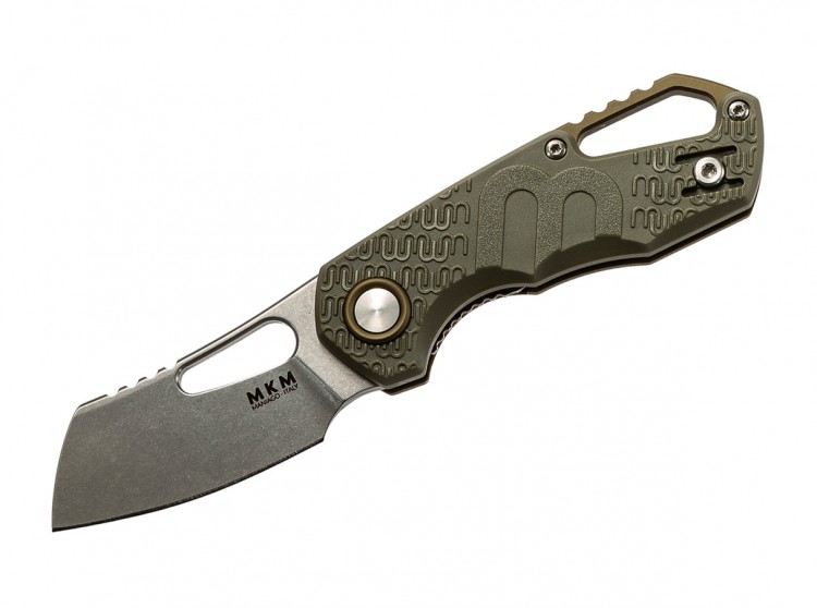 Складной нож MKM Knives Isonzo Cleaver folding knife green MKFX03-2-PGR
