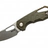 Складной нож MKM Knives Isonzo Cleaver folding knife green MKFX03-2-PGR