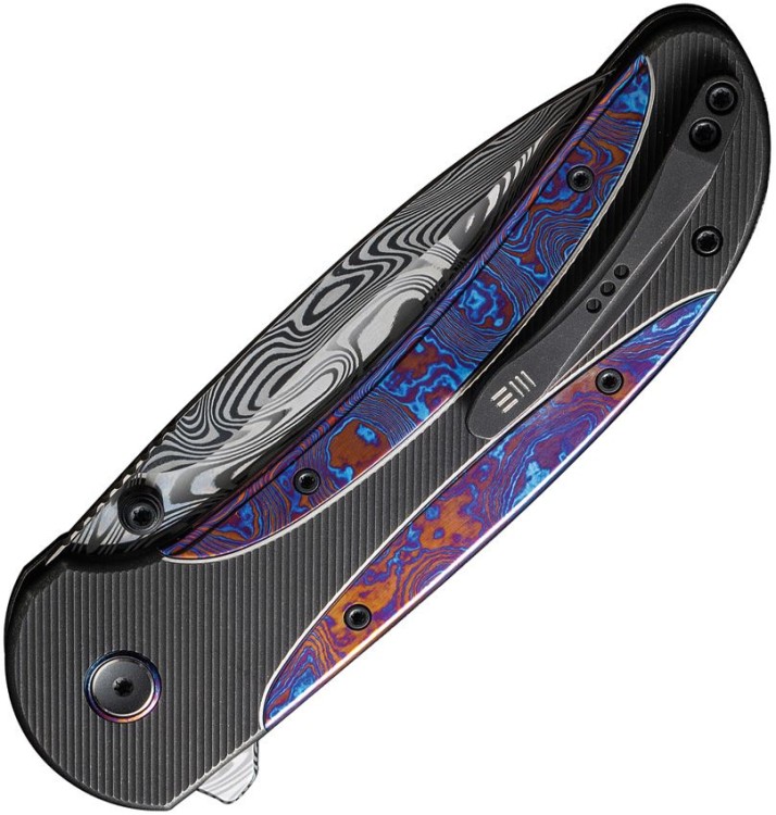 Taschenmesser WE Zizzit Titanium Black Timascus Damascus Taschenmesser WE Zizzit Titanium Black Timascus Damascus