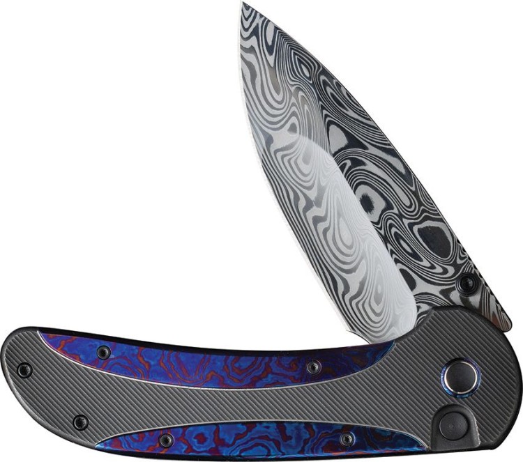 Taschenmesser WE Zizzit Titanium Black Timascus Damascus Taschenmesser WE Zizzit Titanium Black Timascus Damascus