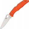 Складной нож Spyderco Endura 4  FRN Flat Ground orange C10FPOR