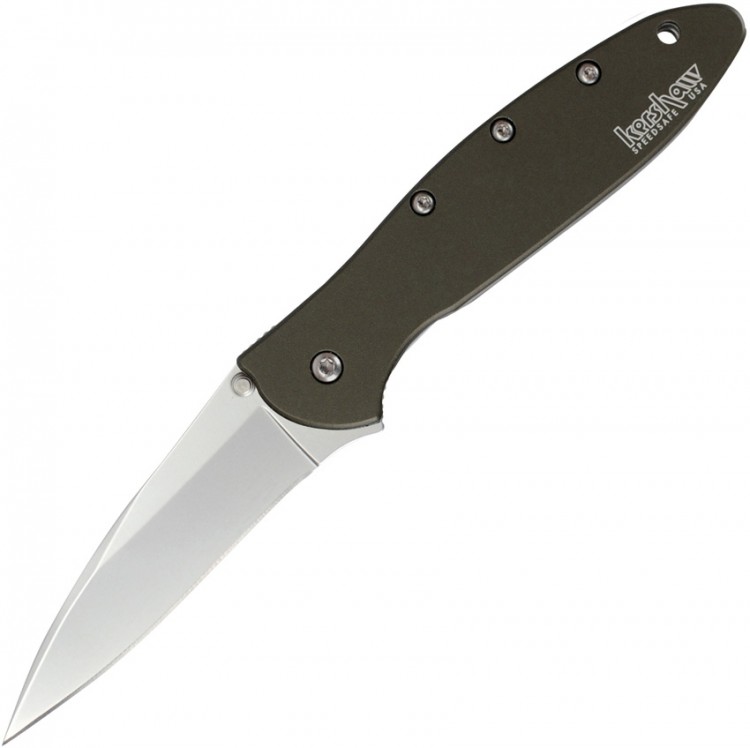 Складной нож Kershaw Leek folding knife olive drab 1660OL