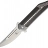 Складной нож Todd Begg Knives Steelcraft Framelock CF Gray