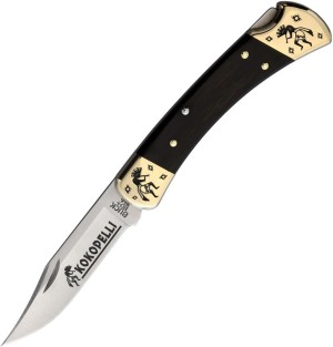 Custom Buck 110 Kokopelli foldig knife