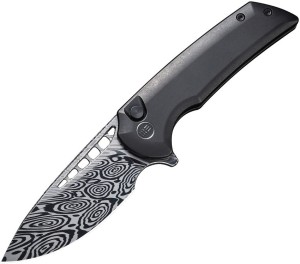 Cuchillo plegable | Navajas We Knife Mini Malice Button Lock | Damasteel