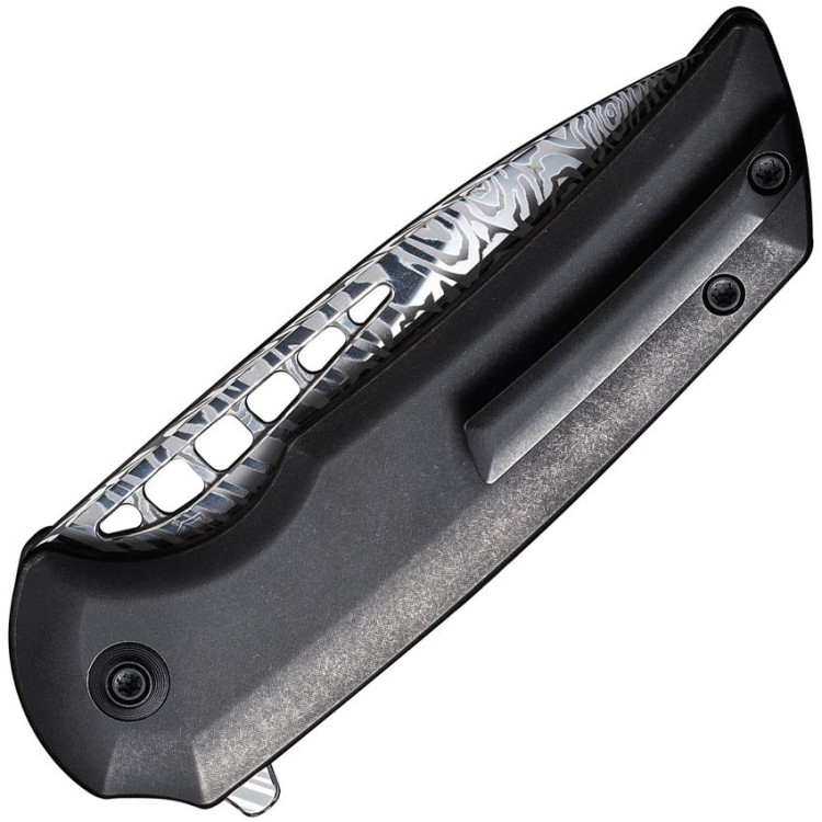Taschenmesser We Knife Mini Malice Button Lock | Damasteel