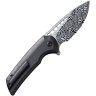Cuchillo Cuchillo plegable | Navajas We Knife Mini Malice Button Lock | Damasteel