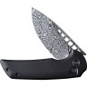 Cuchillo Cuchillo plegable | Navajas We Knife Mini Malice Button Lock | Damasteel