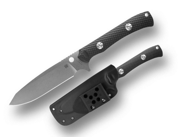 Feststehendes Messer Spyderco Skoli Black Blade | G10