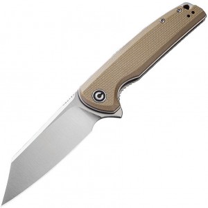 CIVIVI Brigand folding knife tan C909B