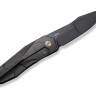 Cuchillo Cuchillo plegable WE  Solid Titanium Black Etching Pattern
