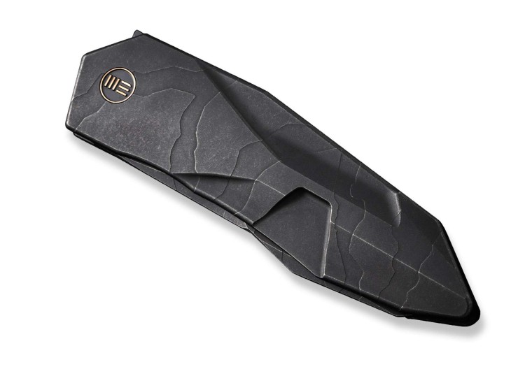 Taschenmesser WE  Solid Titanium Black Etching Pattern Taschenmesser WE  Solid Titanium Black Etching Pattern