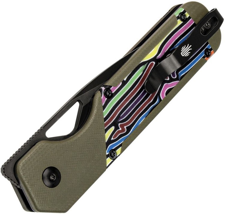 Cuchillo Cuchillo plegable | Navajas Kizer Cutlery Mini Militaw | Framelock Green