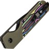 Cuchillo Cuchillo plegable | Navajas Kizer Cutlery Mini Militaw | Framelock Green