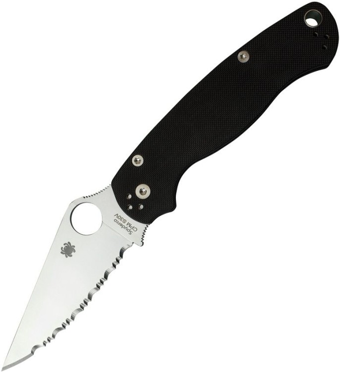 Cuchillo Cuchillo plegable | Navajas Spyderco Para Military 2 | Spyder Edge | S45VN 