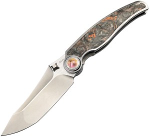 Rike Knife Hunter 1 | Dark gray titanium Rust CF | CPM S90V