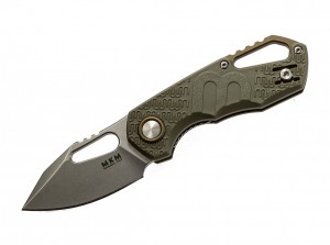 MKM Knives Isonzo Clip Point folding knife green MKFX03-3-PGR