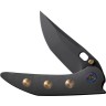 Cuchillo Cuchillo plegable We Attor Framelock Blk/Gold