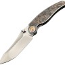 Taschenmesser Rike Knife Hunter 1 | Gray titanium CF | CPM S90V
