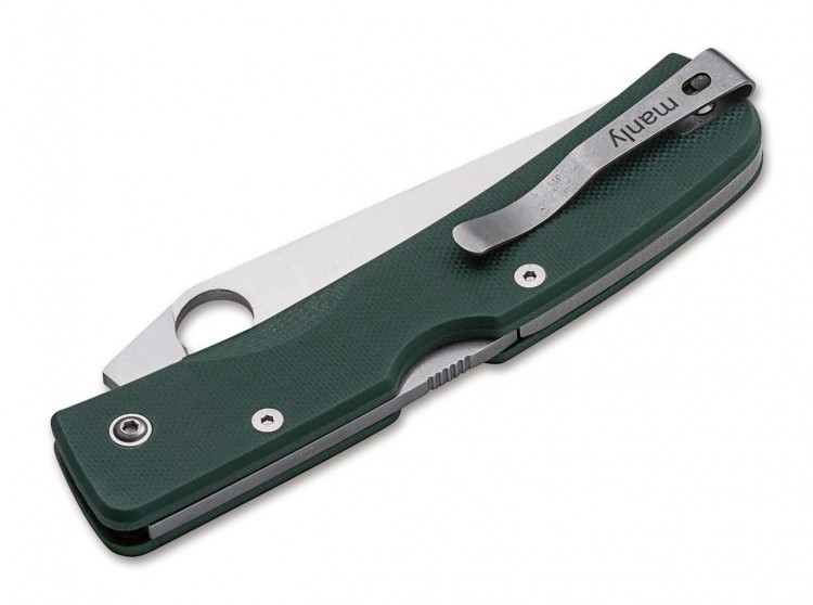 Manly Peak CPM-S-90V folding knife military, green Manly Peak CPM-S-90V folding knife military, green