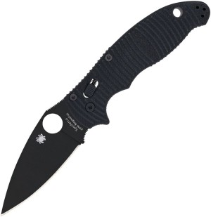 Cuchillo plegable | Navajas Spyderco Manix 2 Salt | Black G10 | Magnacut Black Blade