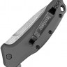 Складной нож Kershaw Link Aluminum BlackWash folding knife grey tanto 1776TGRYBW