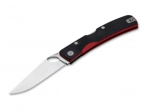 Manly Peak CPM-S-90V folding knife red