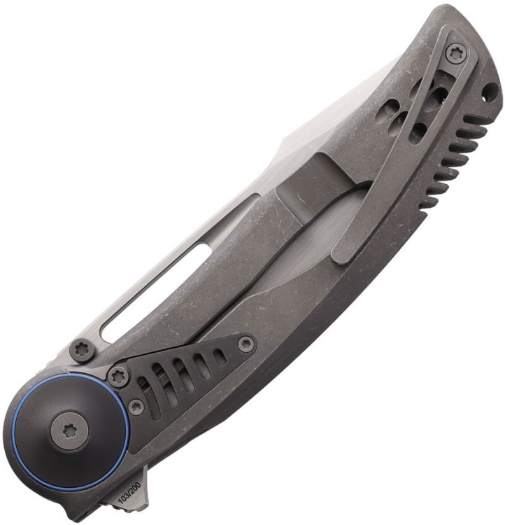 Reate Knives GTR Framelock Titanium Dark BB