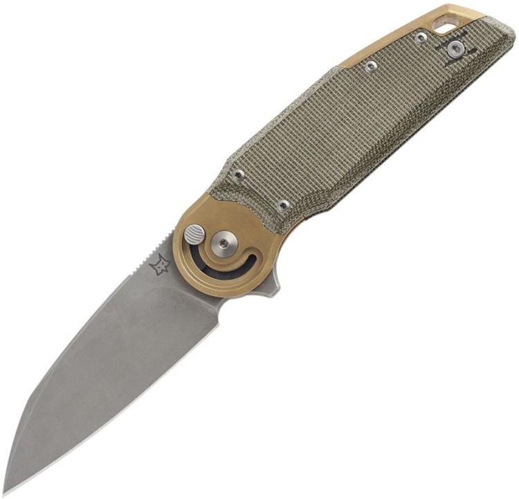 Cuchillo Cuchillo plegable | Navajas Fox Knives Metamorphosis Wharncliffe M390 | Micarta Green 