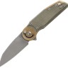 Cuchillo Cuchillo plegable | Navajas Fox Knives Metamorphosis Wharncliffe M390 | Micarta Green 